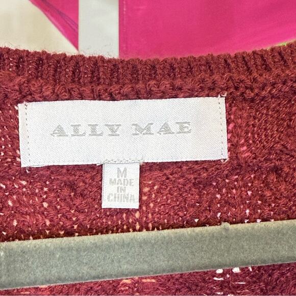 Ally Mae, Burgundy Knit Sleeveless Top. Size Medium. In excellent condition! - Picture 3 of 6